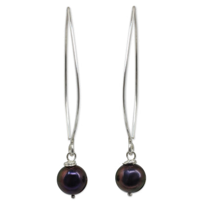 Sublime Darkness Sterling Silver Earrings