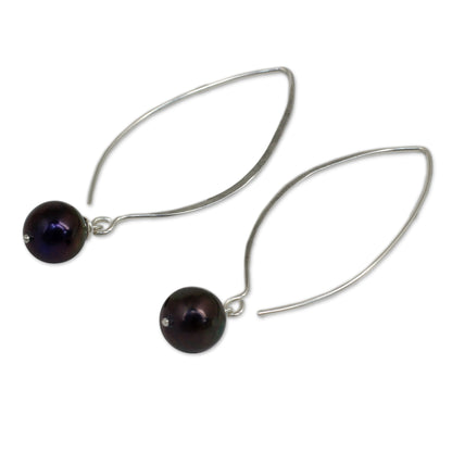 Sublime Darkness Sterling Silver Earrings