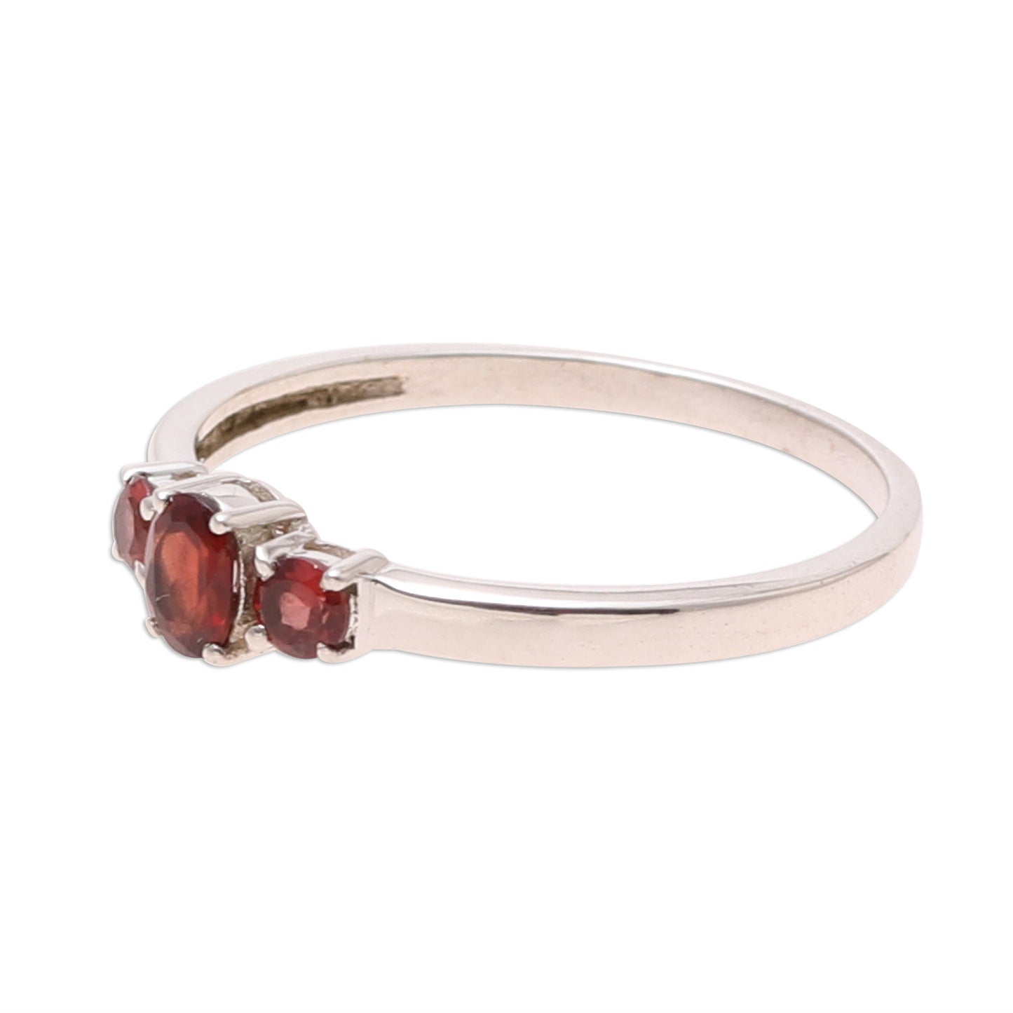 Passion's Glow Garnet Ring India Birthstone Jewelry