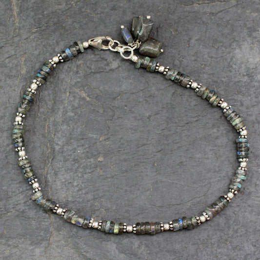 Mystical Inspiration Labradorite Beaded Anklet