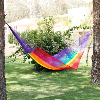 Dreaming of Rainbows Hand Woven Hammock