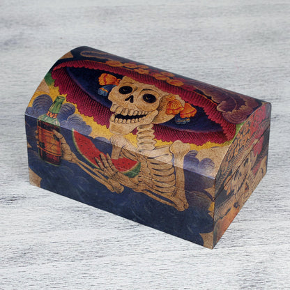 Catrina My Love Pinewood Decoupage Chest