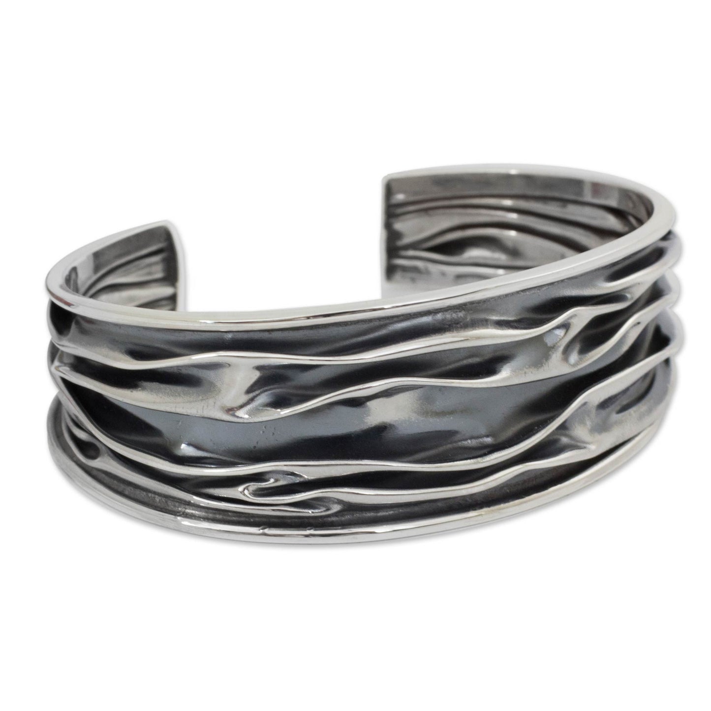 River Silver Cuff Bracelet