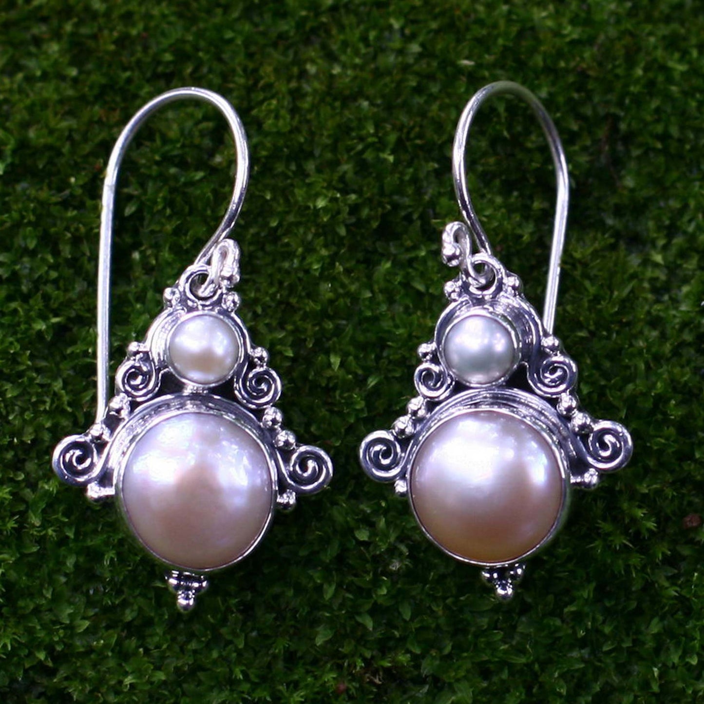 Exotic Sterling Silver Earrings