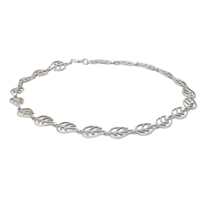 Vitality Sterling Silver Link Necklace