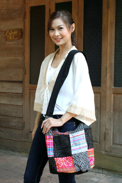 Hmong Tradition Cotton Sling Bag