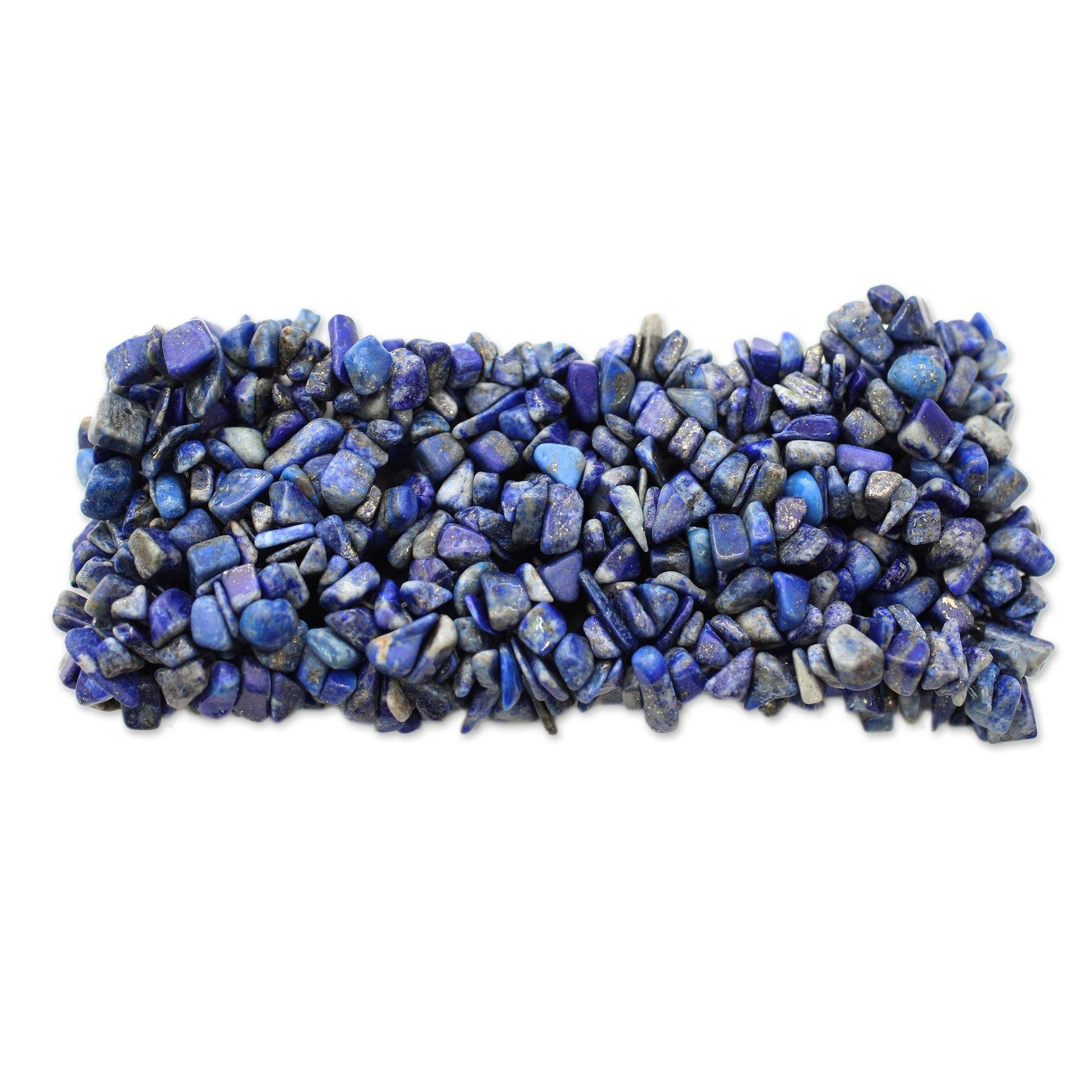 NOVICA - Lapis Lazuli Beaded Stretch Bracelet