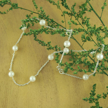 Jaipur Moons Sterling Silver Necklace