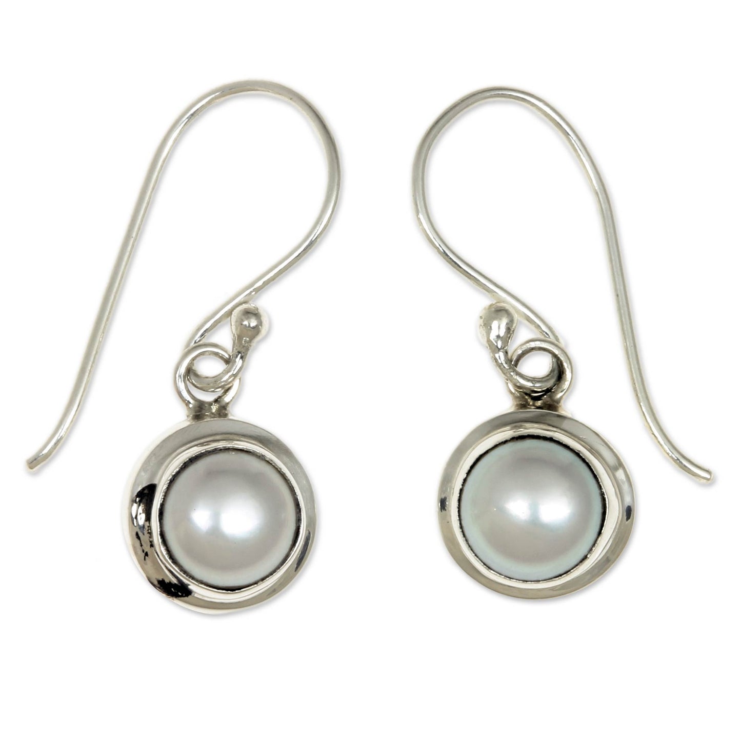 Full Moon Pearl Earrings