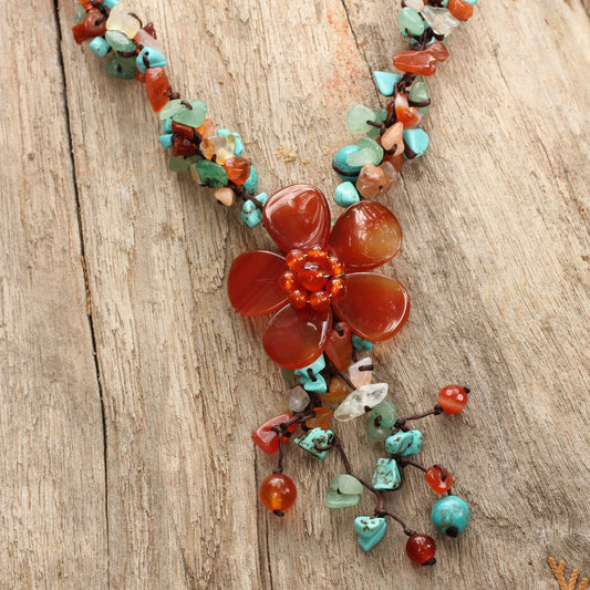 Summer Flower Y-Necklace