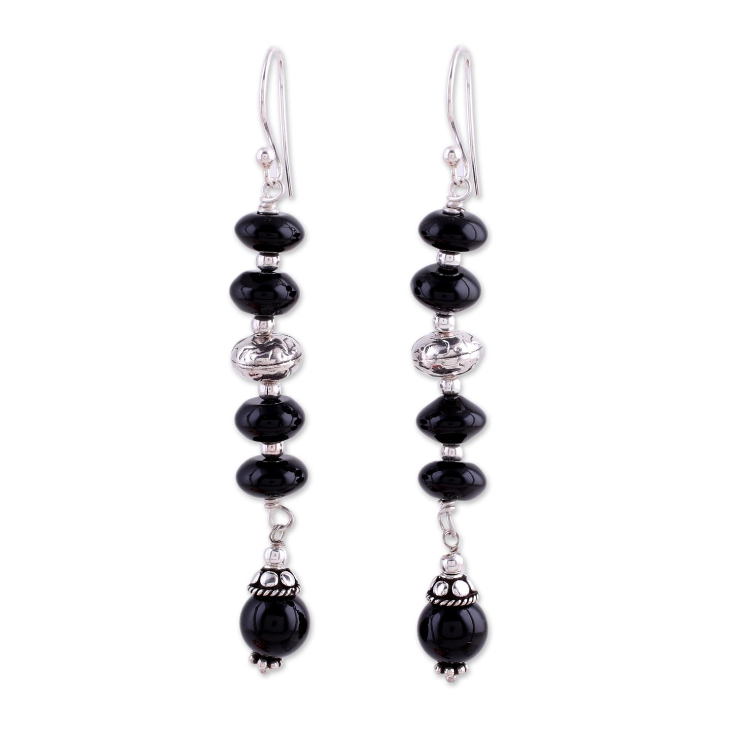 Distinction Onyx dangle earrings