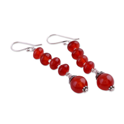 Fire Fall Beaded Earrings