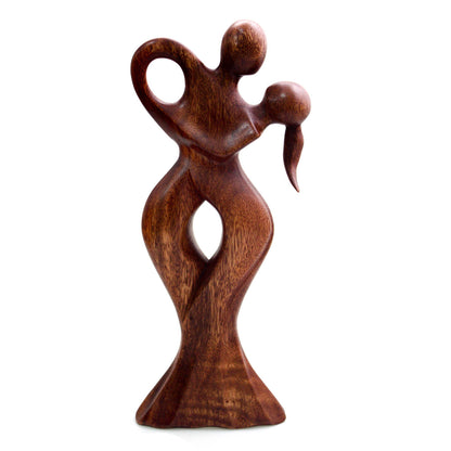 Dancing Couple Wood Sculpture