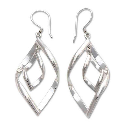 Infinite Dance Sterling Silver Earrings