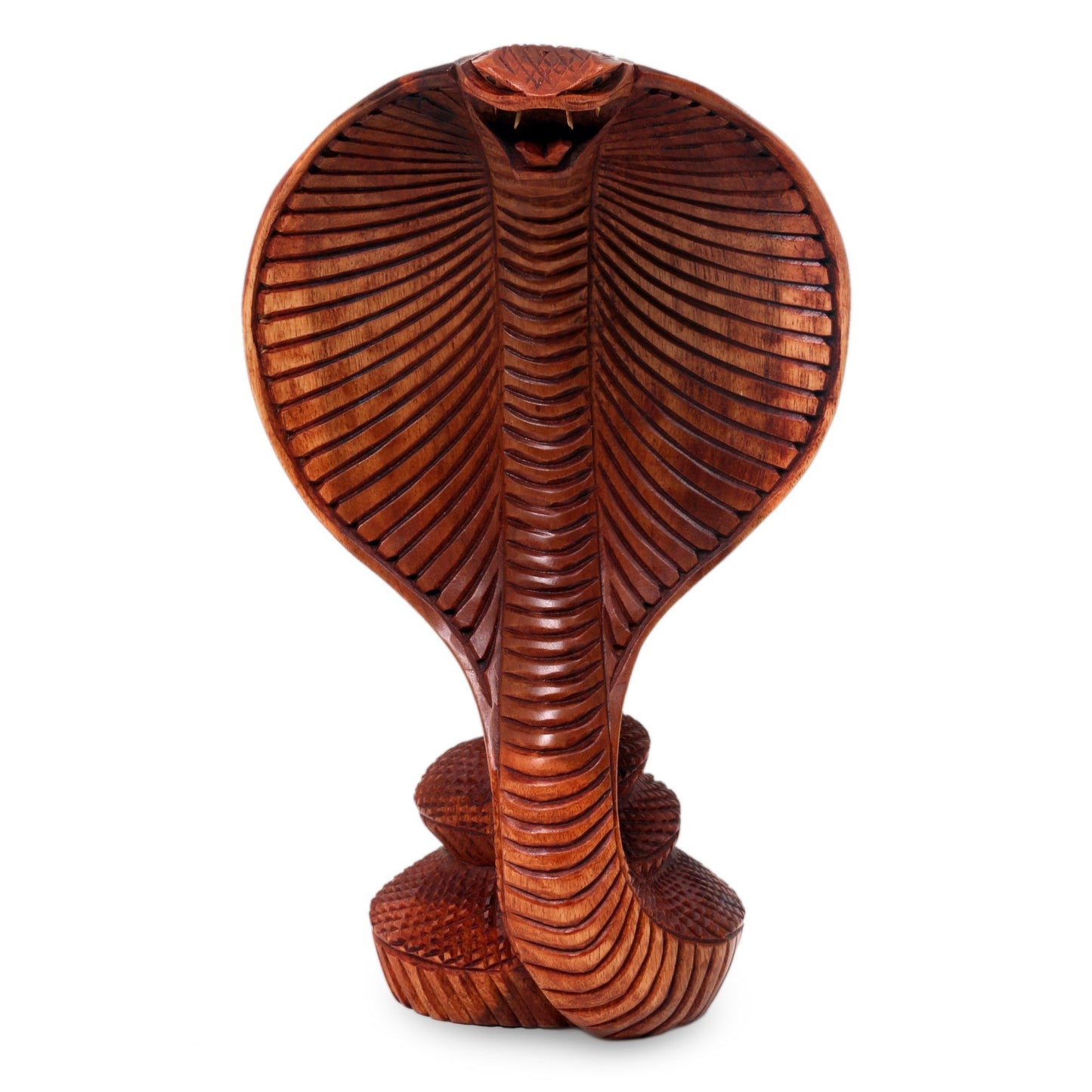 Hand Carved Cobra Sculpture