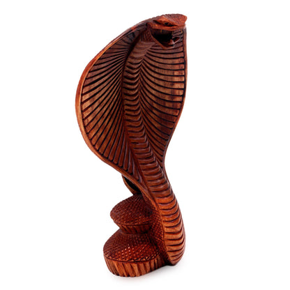 Hand Carved Cobra Sculpture