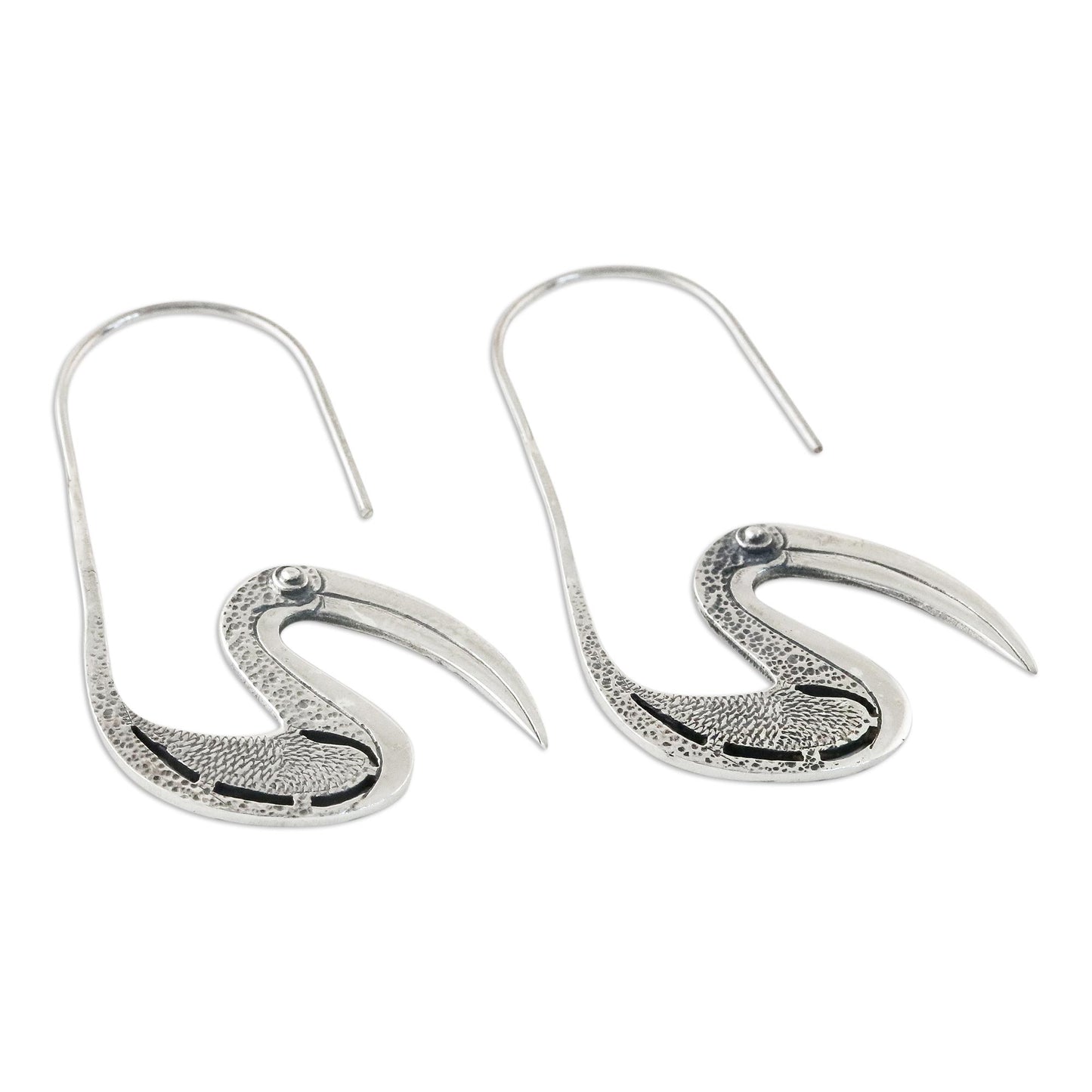 Gentle Stork Sterling silver drop earrings