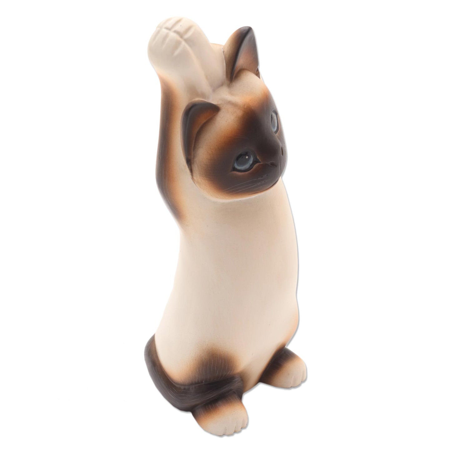 Siamese Cat Stretch Wood statuette
