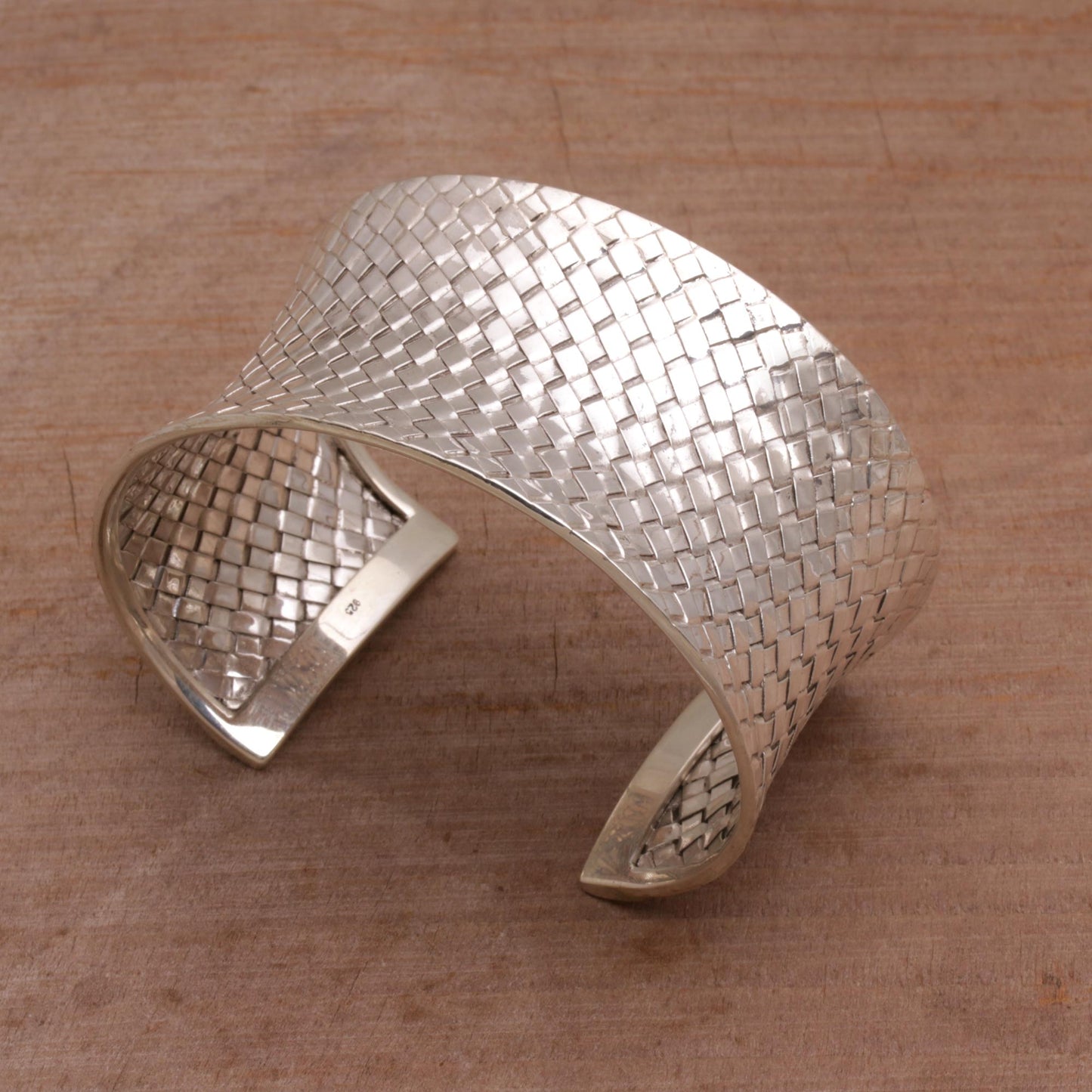 Circle of Joy Sterling silver cuff bracelet