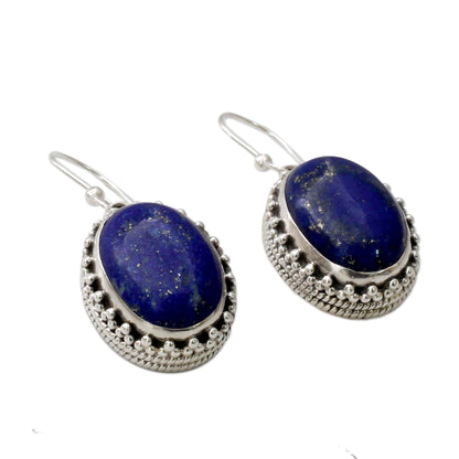 Blue Mystique Hand Crafted Sterling Silver and Lapis Lazuli Earrings