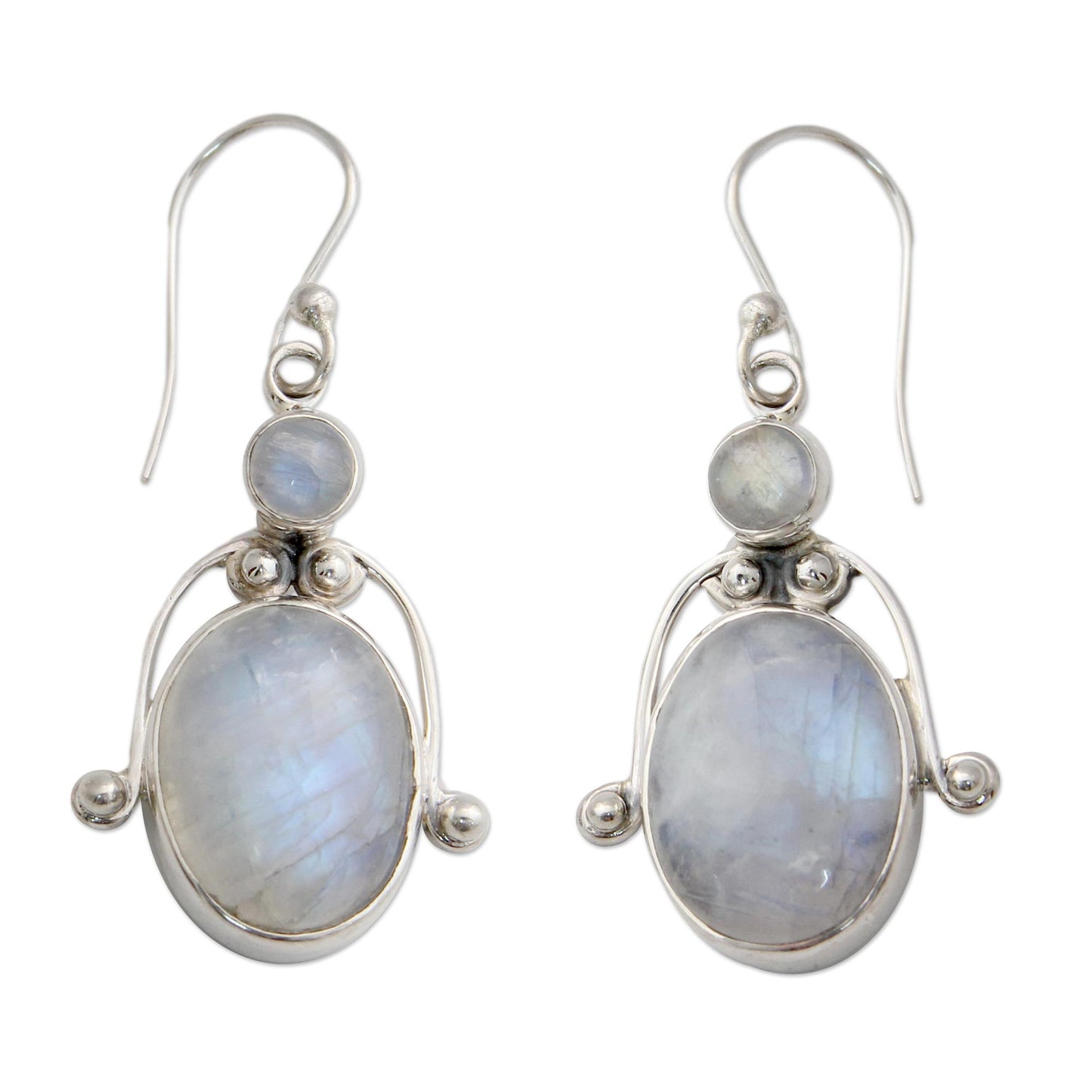 Goddess Sterling Silver Hook Earrings