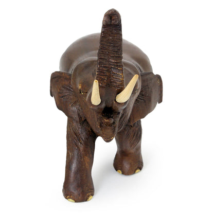 Elephant Rain Tree & Ivory Wood Sculpture