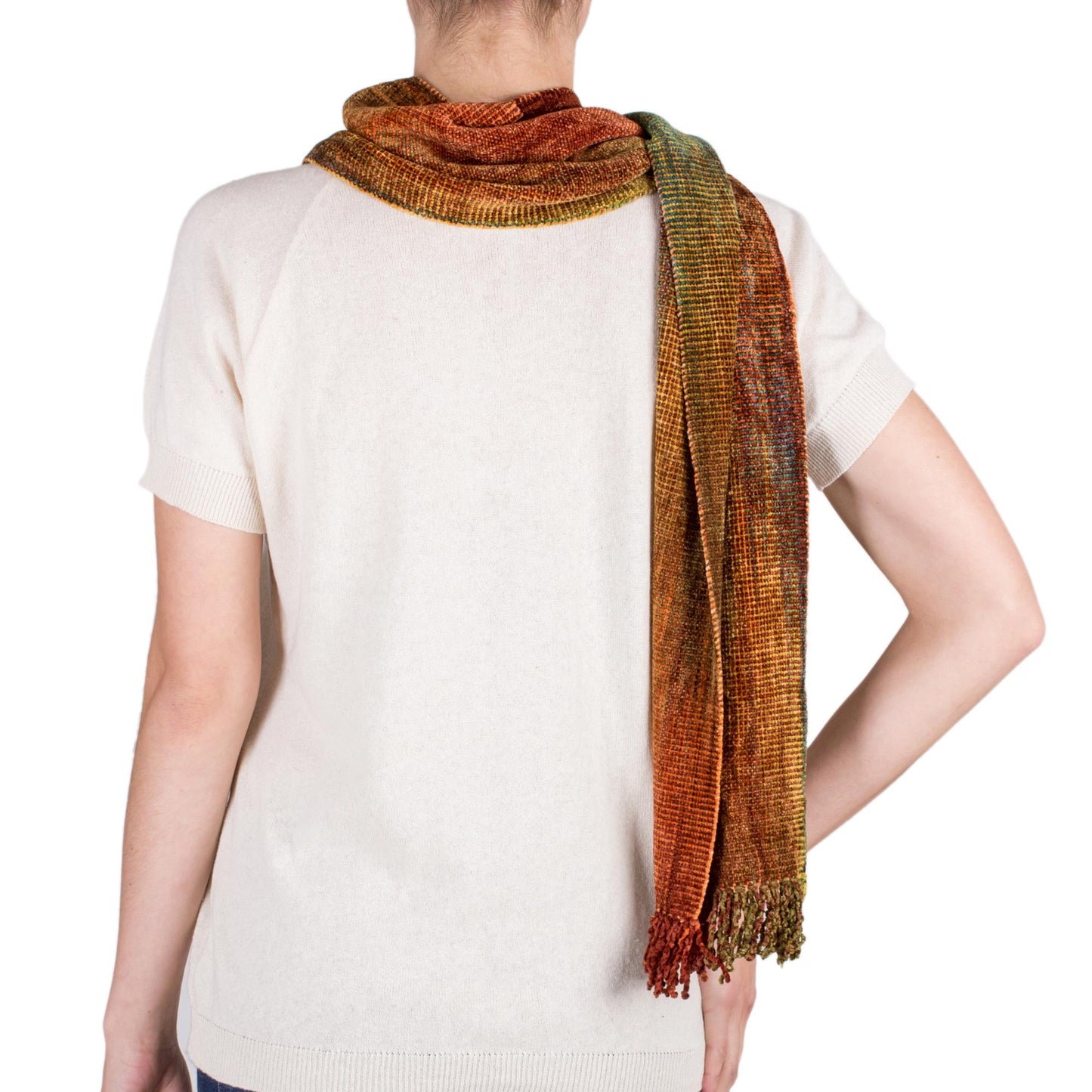 Autumn Breeze Bamboo Chenille Scarf