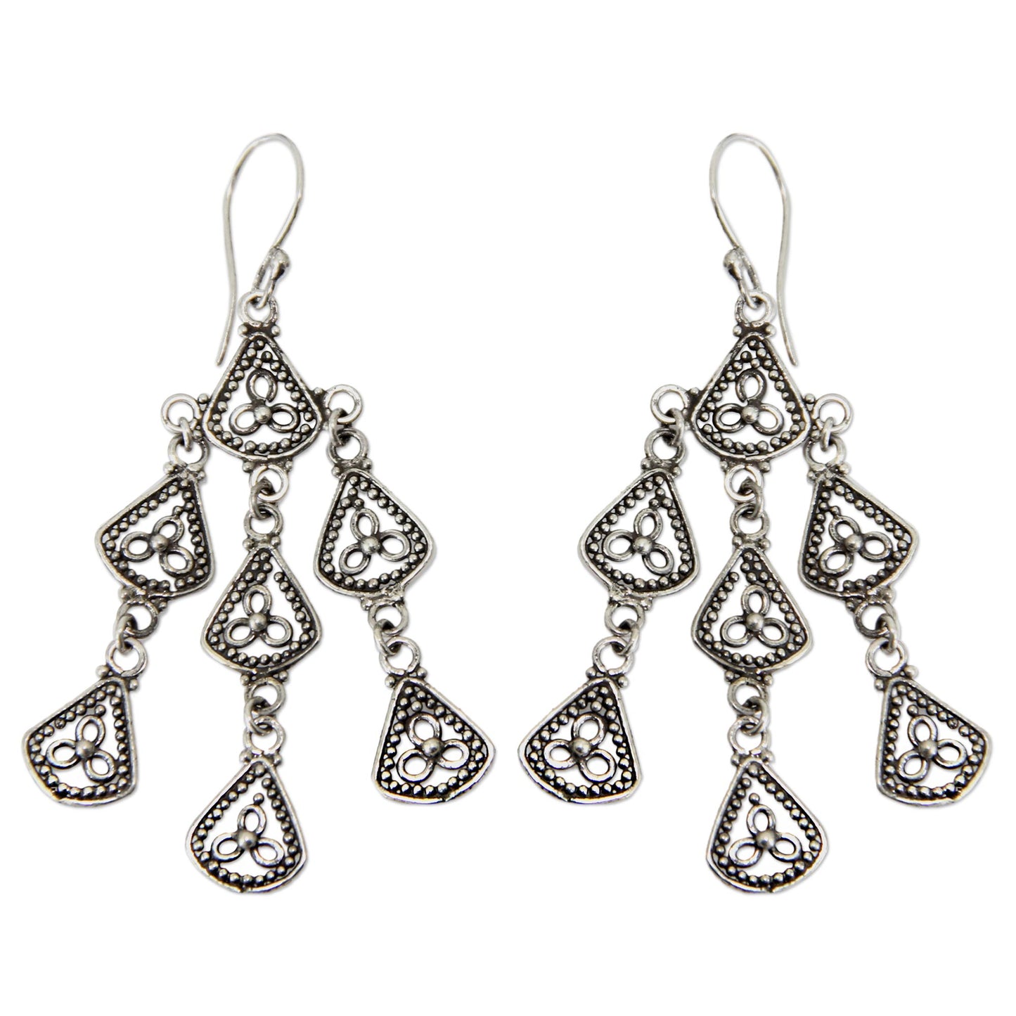 Bali Belle Sterling Silver Chandelier Earrings