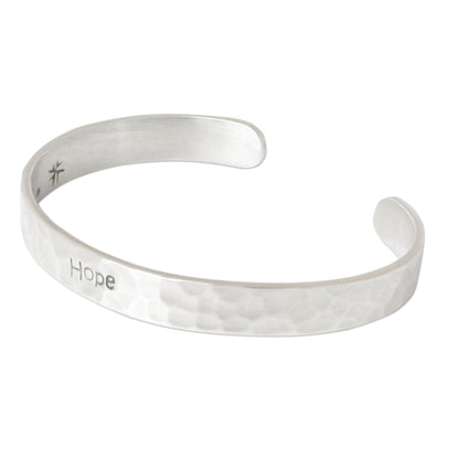 Hope Sterling Silver Cuff Bracelet