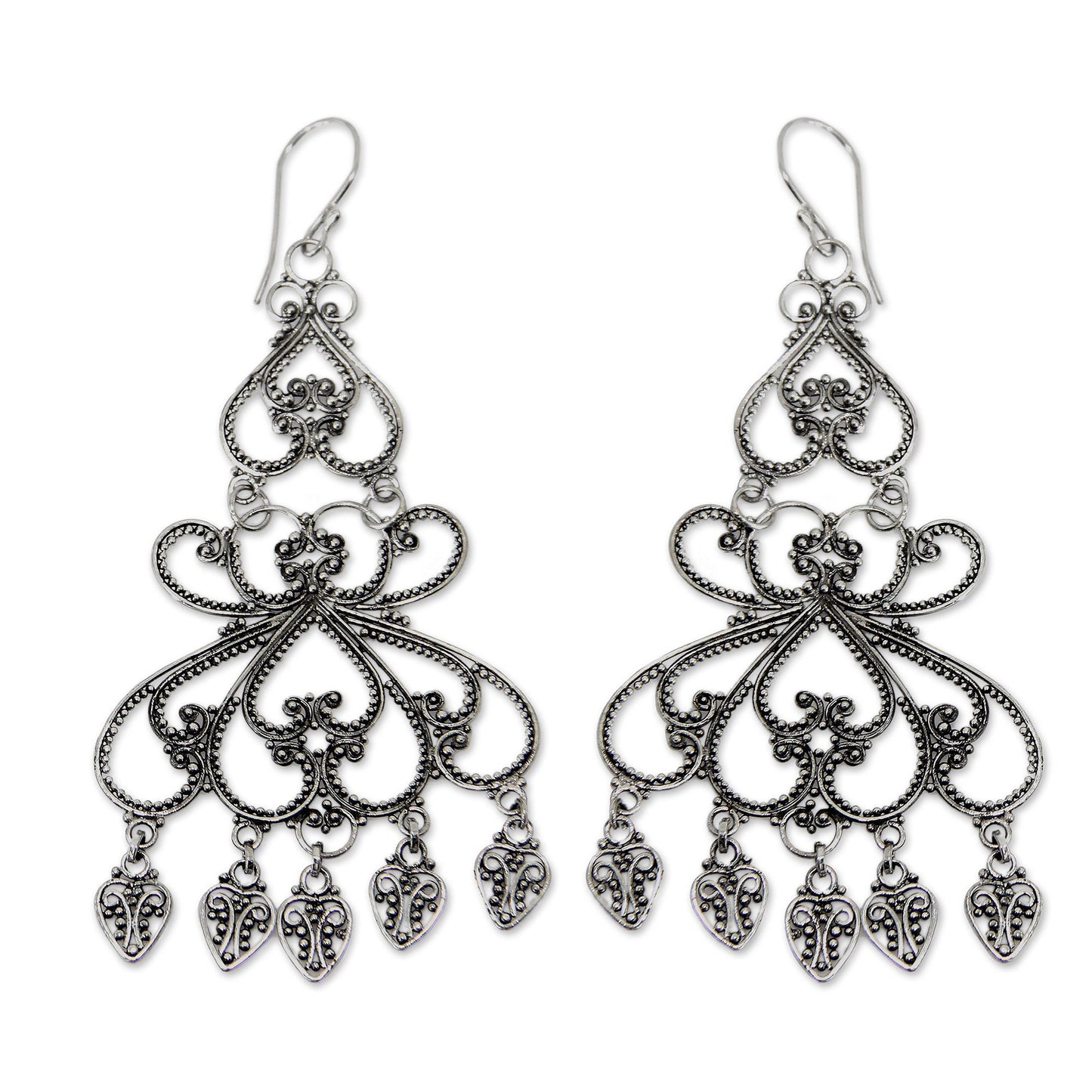 Her Elegance Sterling Silver Earrings