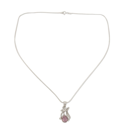 Sweet Lilac Sterling Silver Necklace