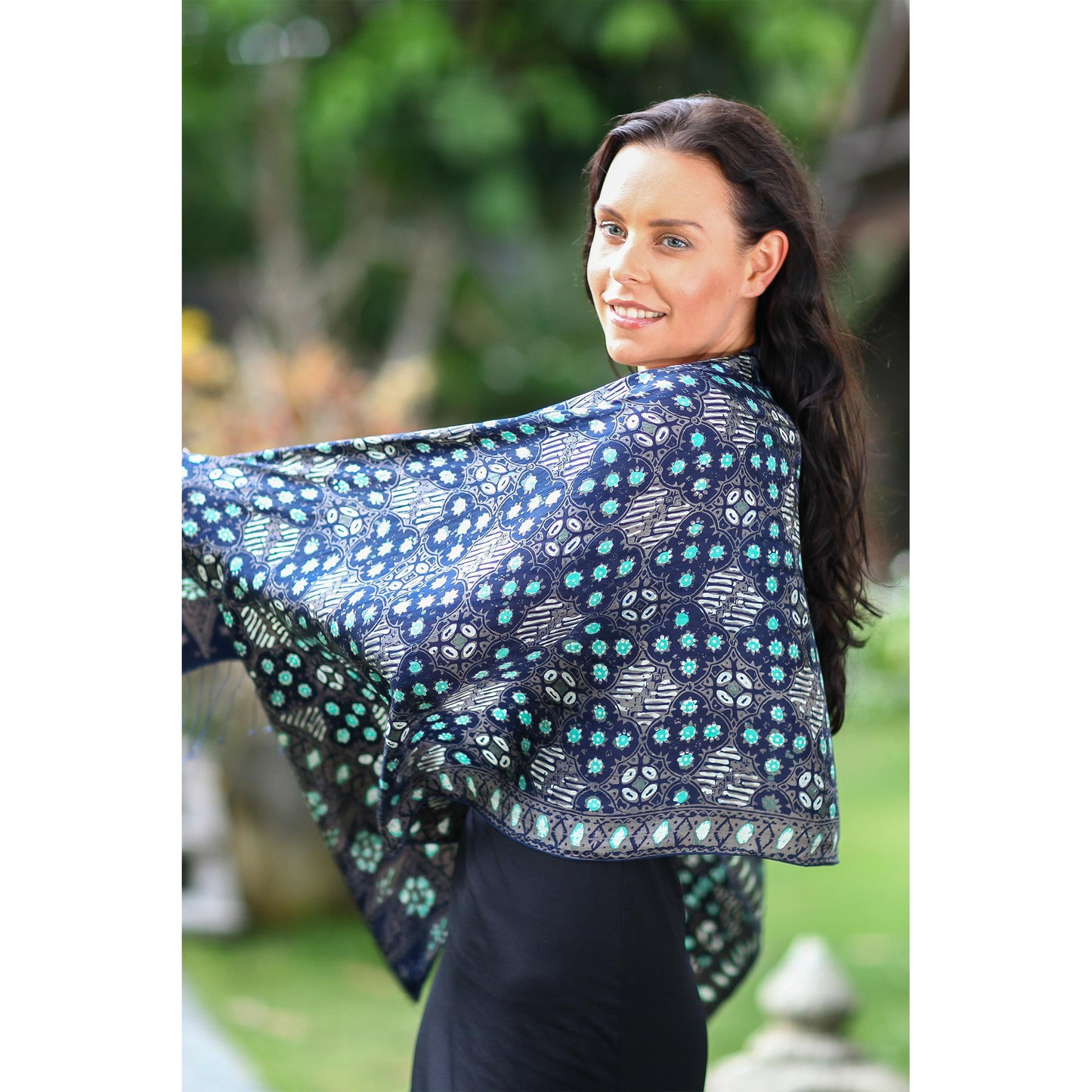 Royal Art Batik Silk Shawl