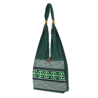 Lanna Forest Embroidered Thai Shoulder Bag