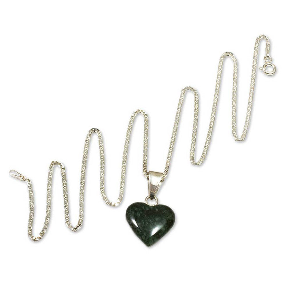 Love Immemorial Jade Heart Pendant Necklace
