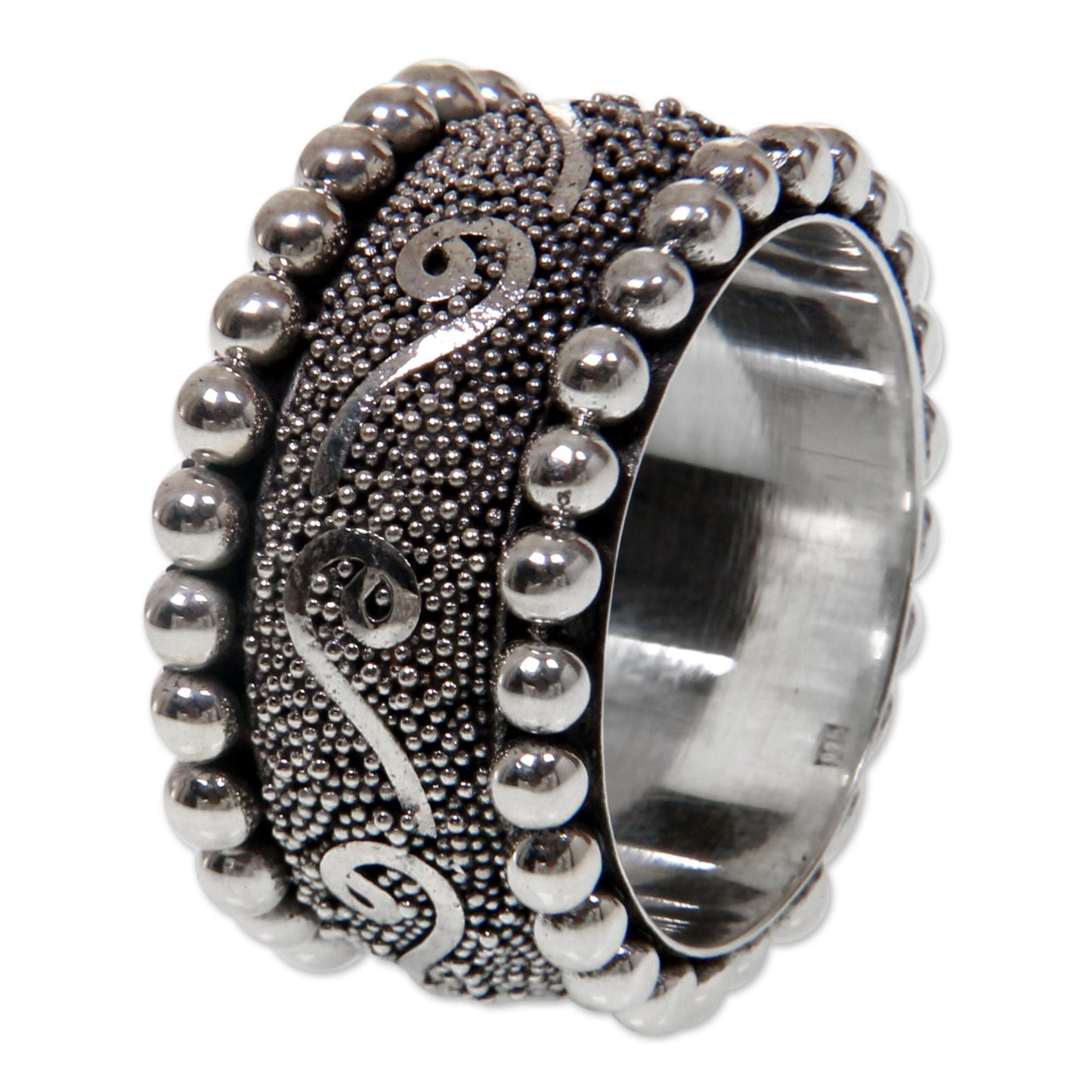 Queen of Java Hand Made Sterling Silver Band Ring