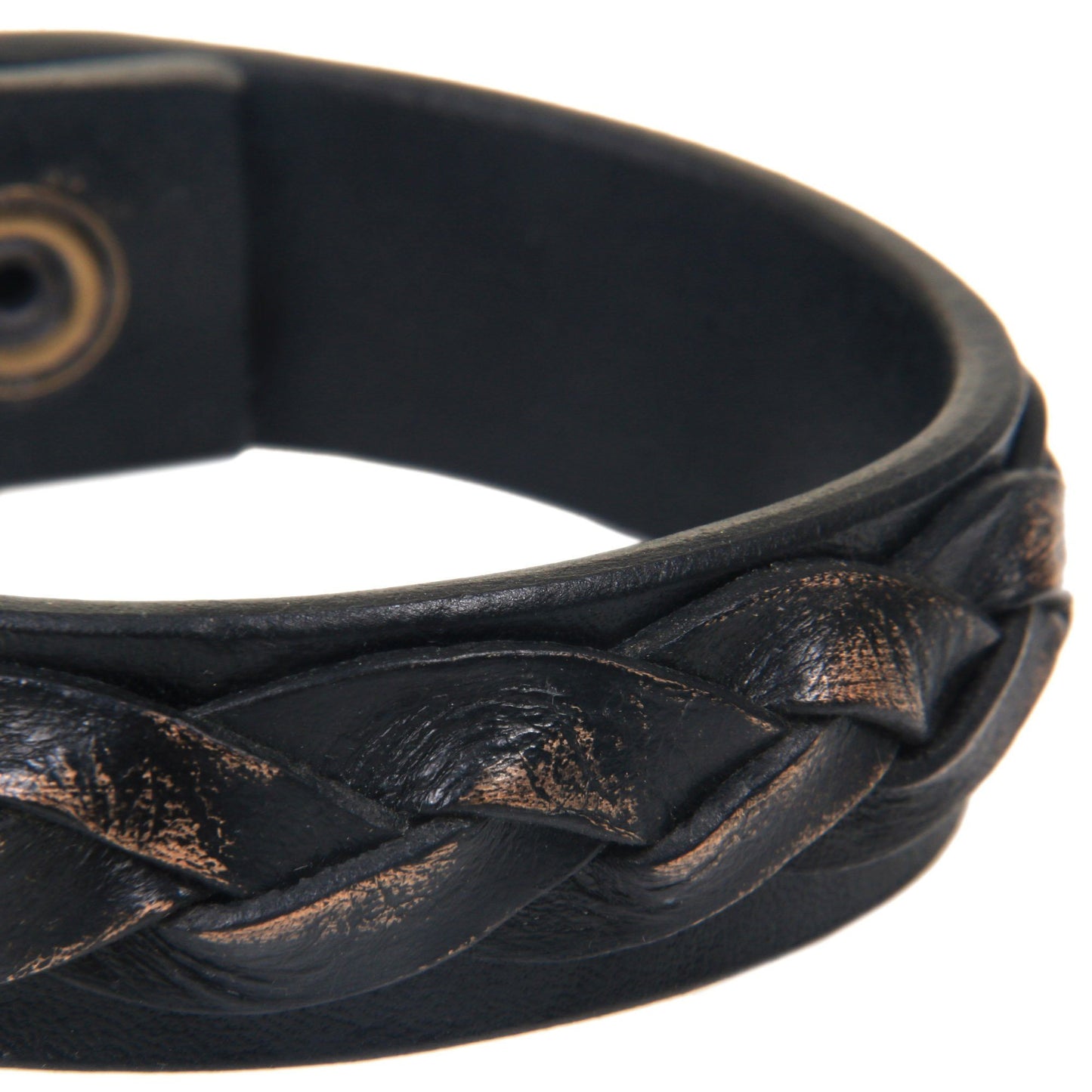 Men's Distressed Leather Bracelet
