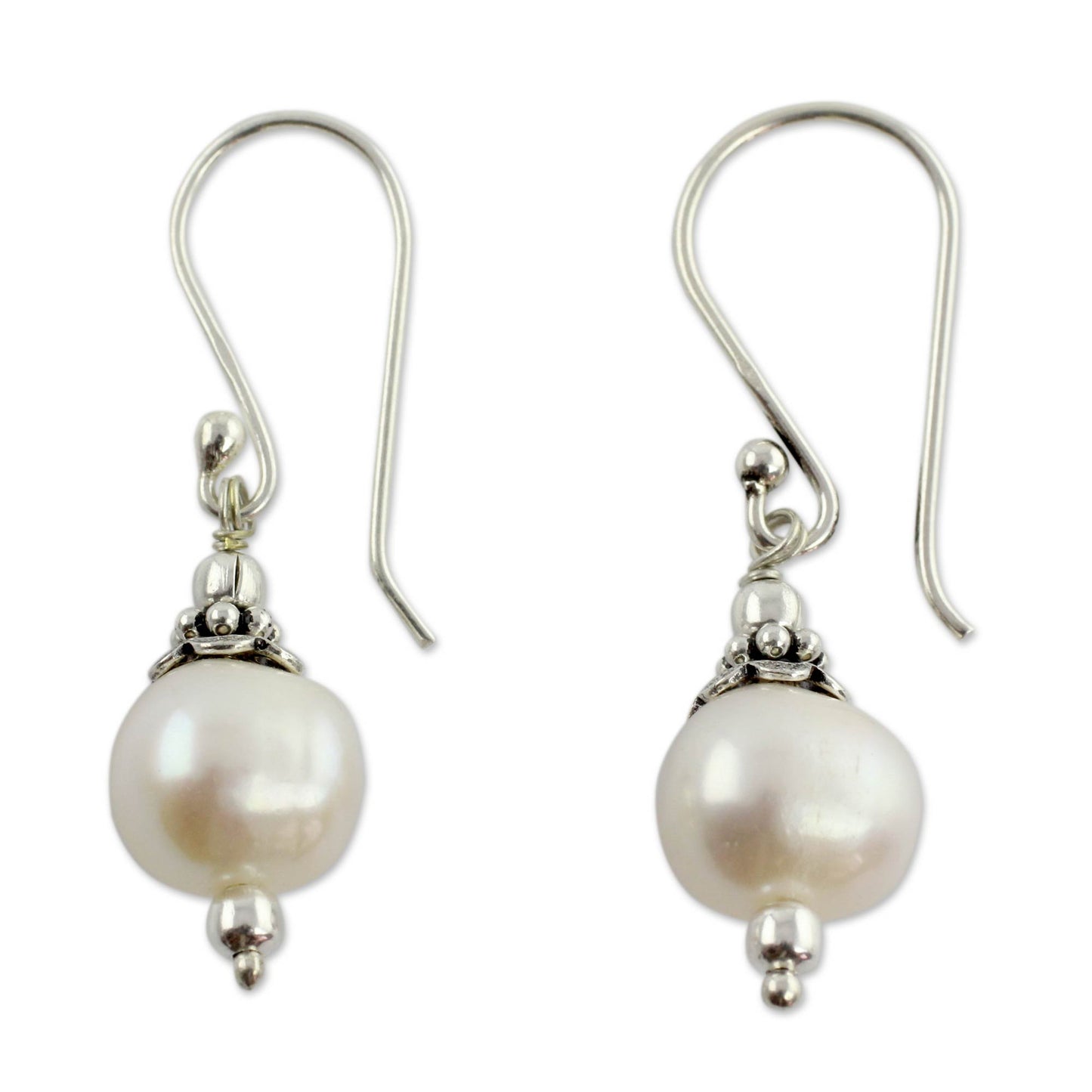 Mumbai Moonlight Pearl Dangle Earrings