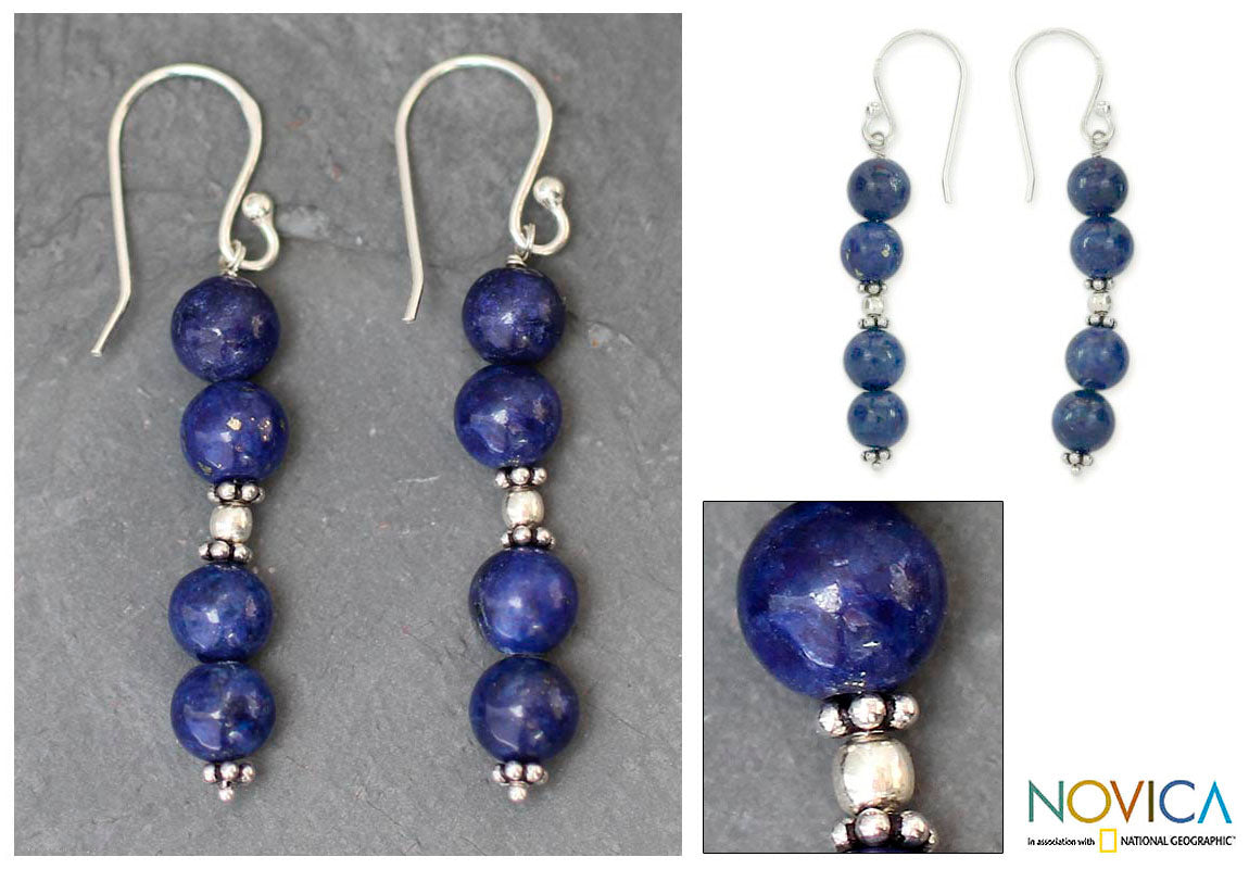 Pillars of Love Lapis Lazuli Earrings