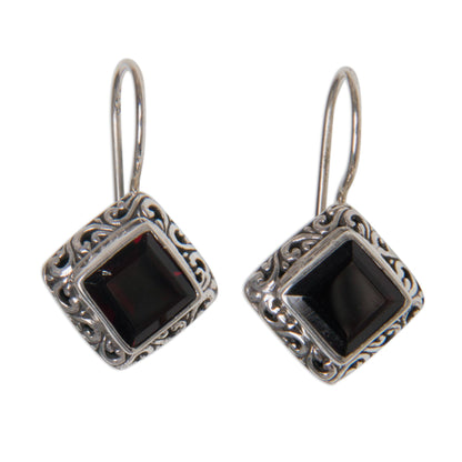 Ubud Goddess Garnet Earrings