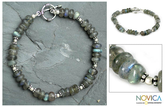 Indian Rainbow Labradorite Bracelet