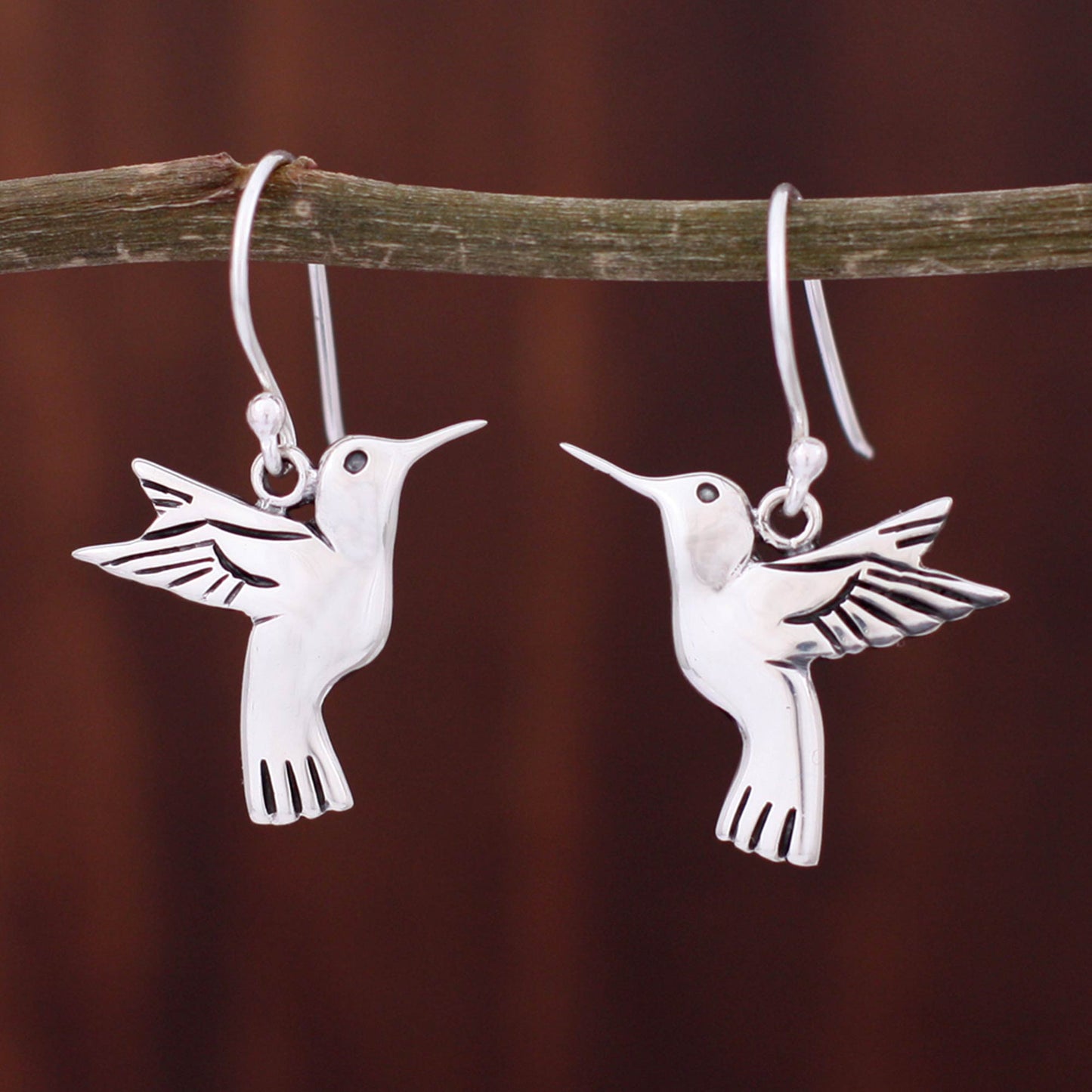 Hummingbird Secrets Sterling Silver Earrings