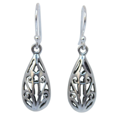 Thai Fantasy Unique Sterling Silver Dangle Earrings