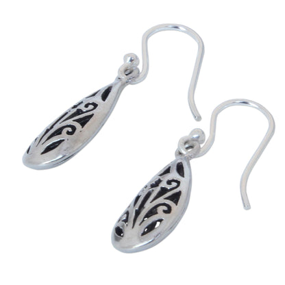 Thai Fantasy Unique Sterling Silver Dangle Earrings