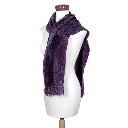 Orchid Dreamer Bamboo Chenille & Cotton Scarf