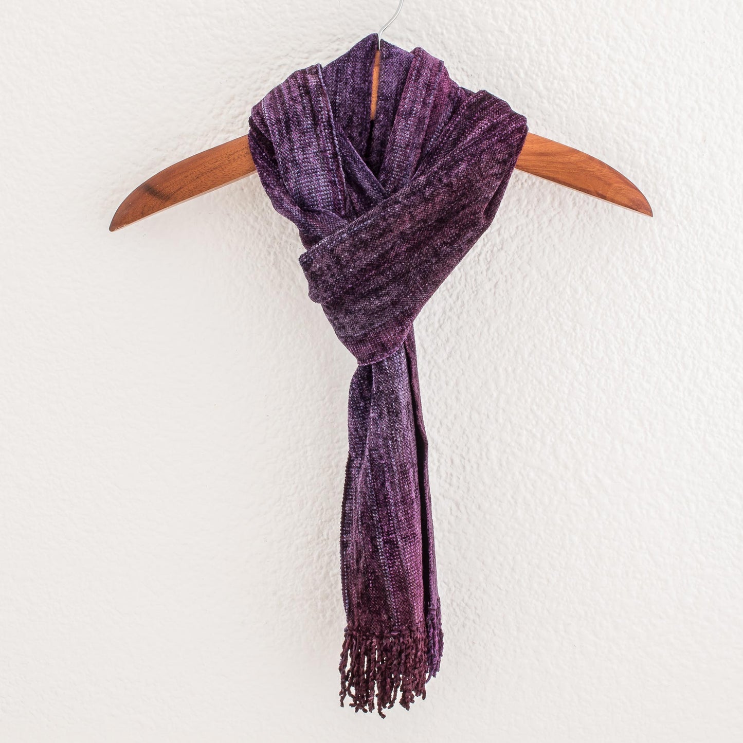 Orchid Dreamer Bamboo Chenille & Cotton Scarf