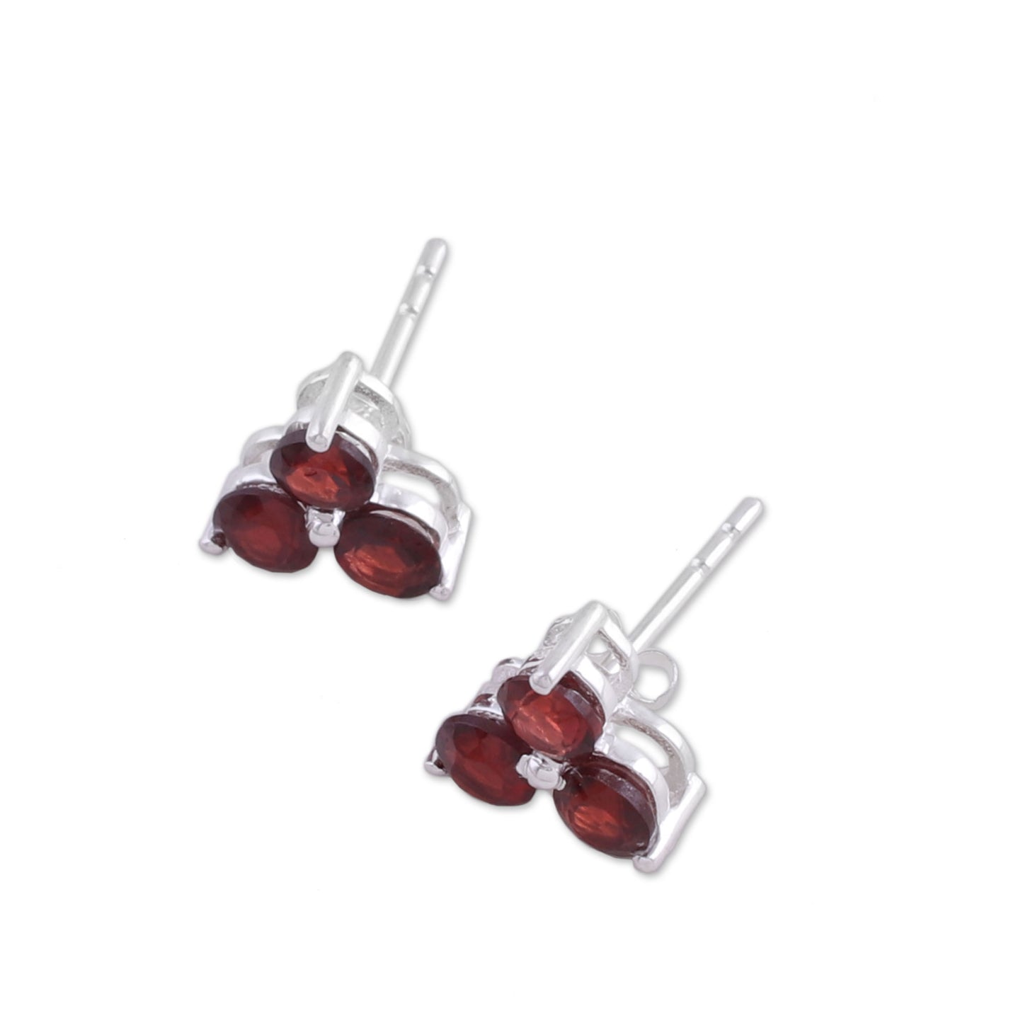 Chennai Stars Garnet Earrings