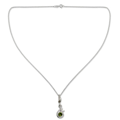 New Growth Peridot Necklace from Indian Modern Jewelry Collection