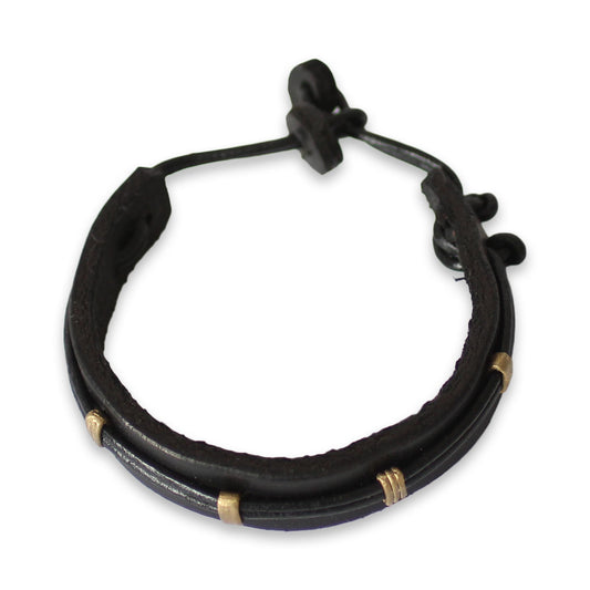 Men's Stand Alone in Black Bracelet