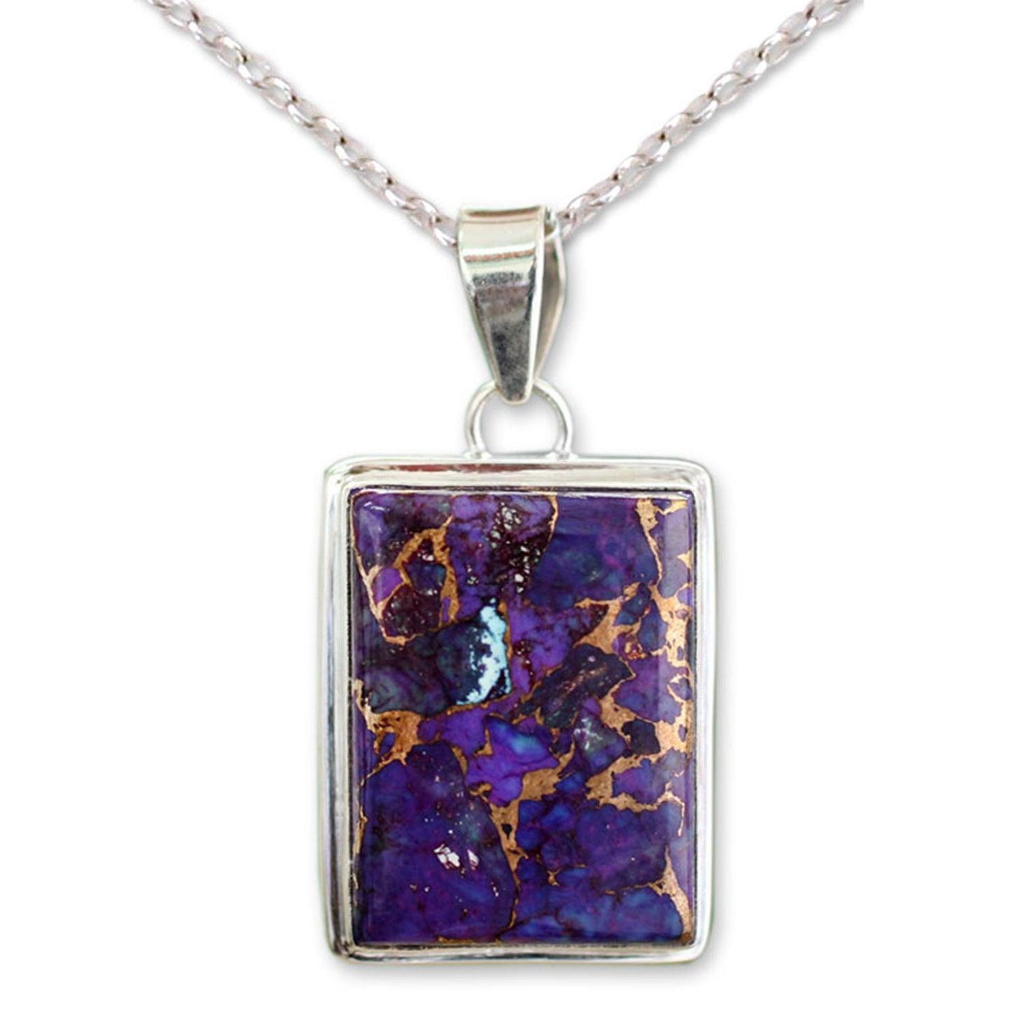 Purple Mystique Sterling Silver Necklace