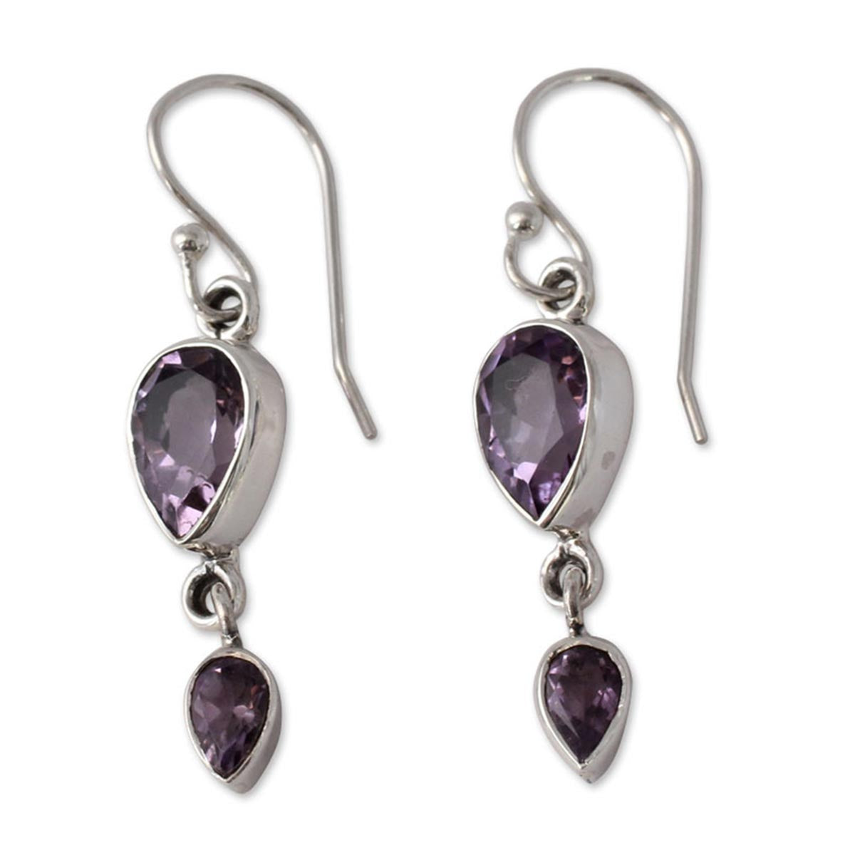 Violet Distinction Amethyst Dangle Earrings